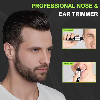 Infinity Choices Nose Hair Trimmer for Men Women - Electric Nose Hair Clipper with Replaceable Stainless Steel Blade, Powerful Motor