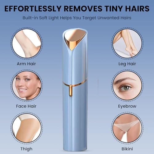 Infinity Choices Facial Hair Remover for Women – Electric Face Razor with Light, Hair Removal for Upper Lip, Chin & Cheeks
