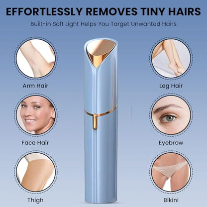 Infinity Choices Facial Hair Remover for Women – Electric Face Razor with Light, Hair Removal for Upper Lip, Chin & Cheeks