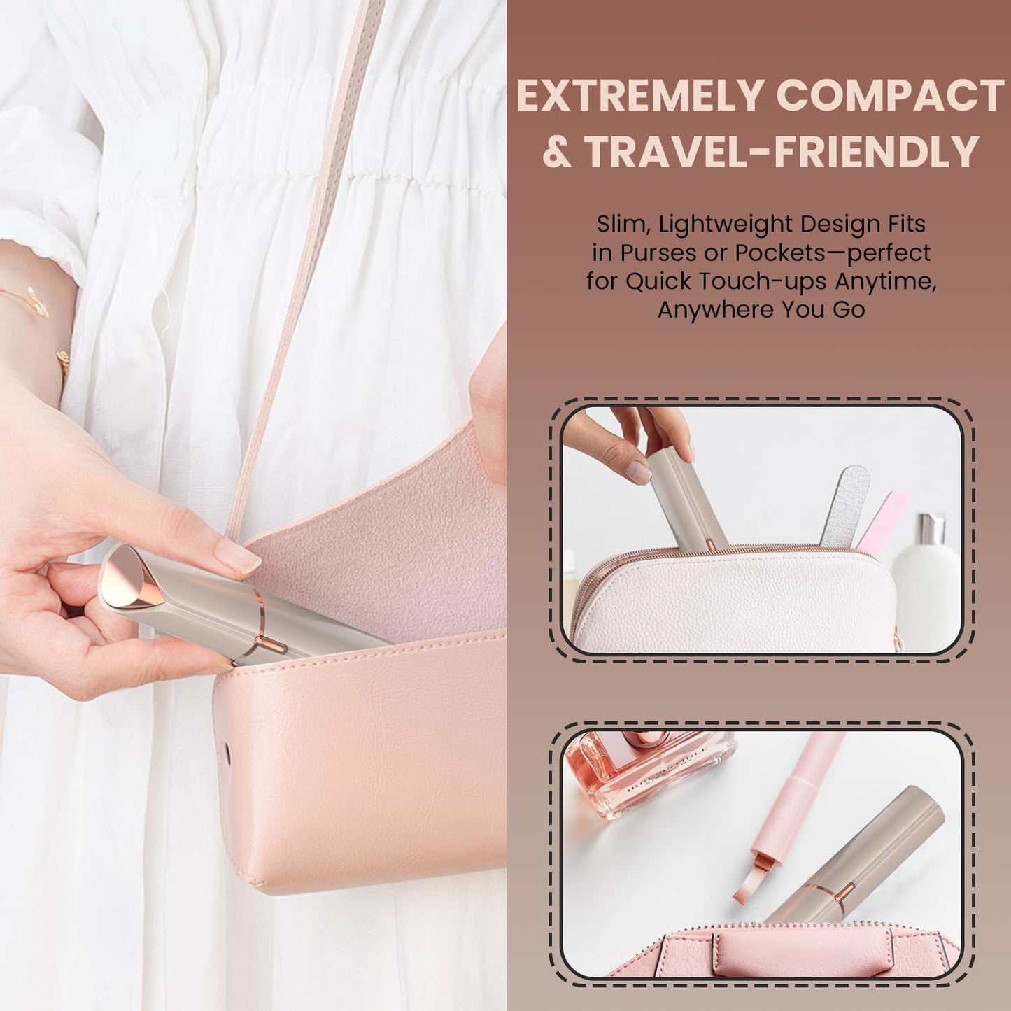 Infinity Choices Facial Hair Remover for Women – Electric Face Razor with Light, Hair Removal for Upper Lip, Chin & Cheeks