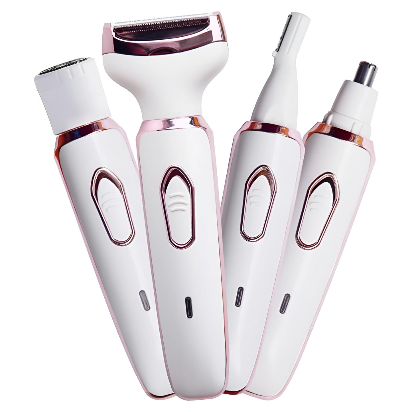 Infinity Choices Electric Razor for Women,Hair Trimmer for Face Nose Eyebrow Beard Mustache Arm Leg Armpit Bikini,Painless Rechargeable Portable 4 in 1 Womens Body Shavers Set