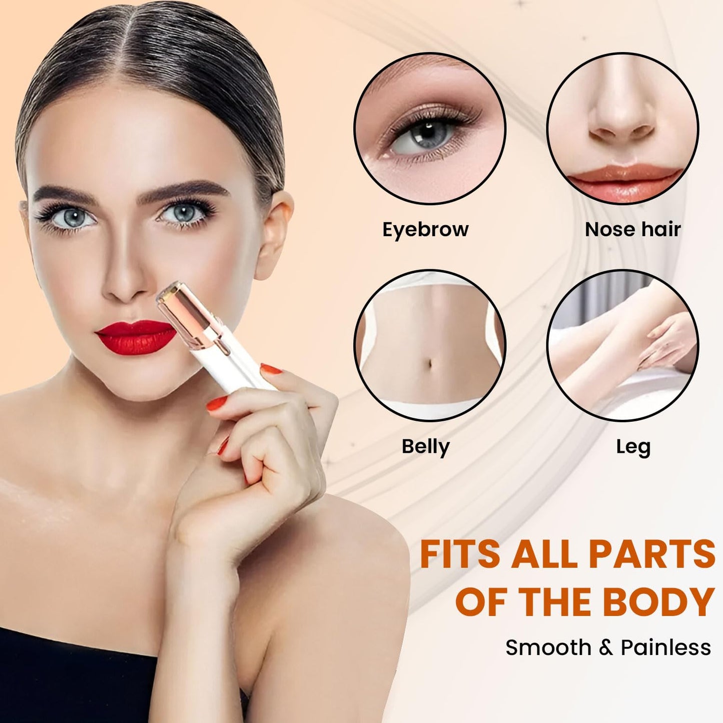 Infinity Choices Facial Hair Remover for Women – Electric Face Razor with Light, Hair Removal for Upper Lip, Chin & Cheeks