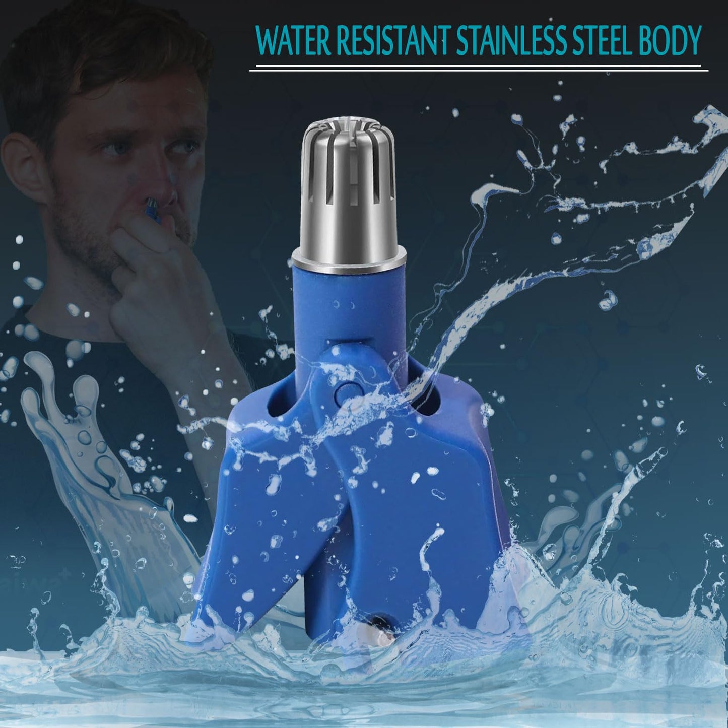 Infinity Choices Stainless Steel Hair Trimmer for Men and Women | Manual Nose and Ear Hair Trimmer