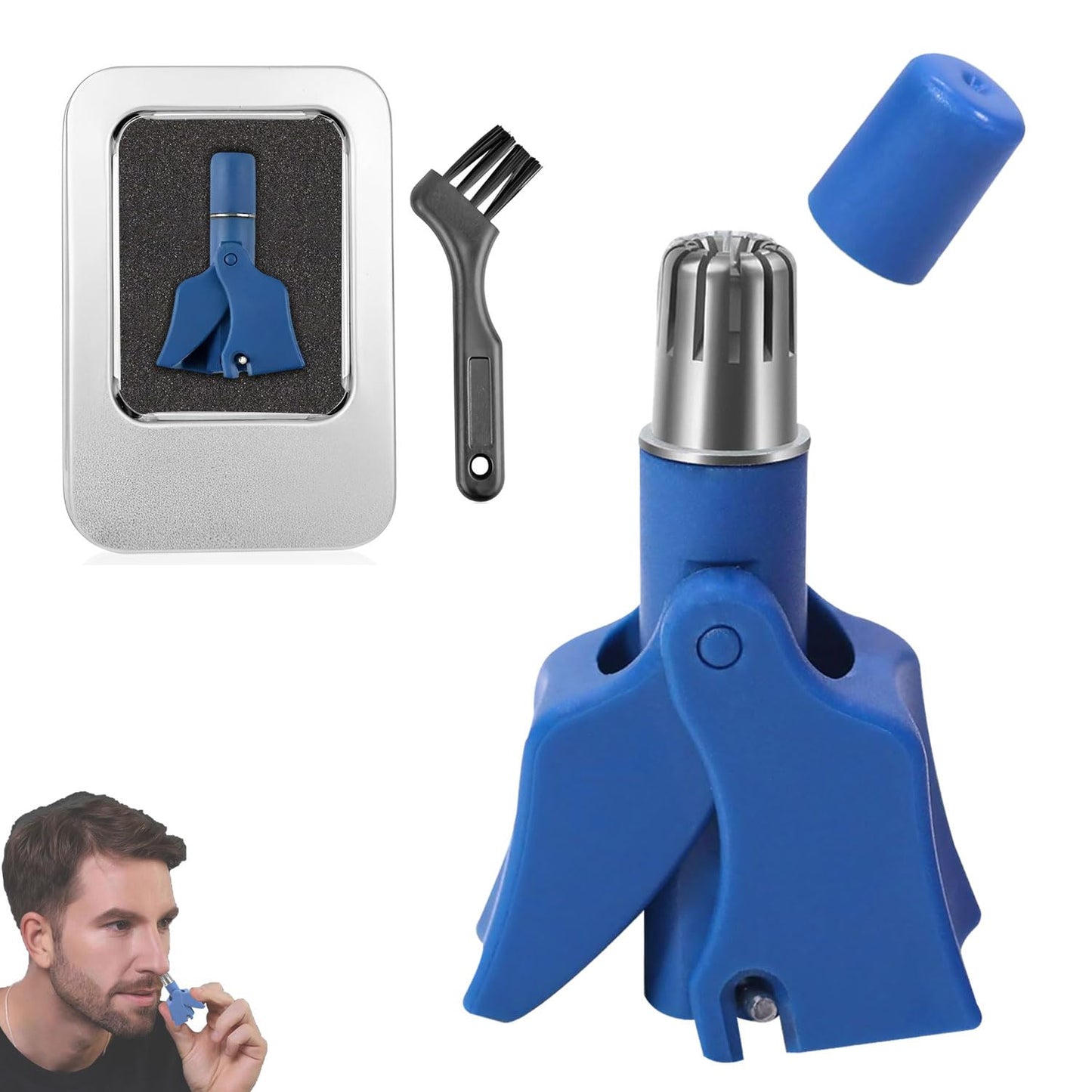 Infinity Choices Stainless Steel Hair Trimmer for Men and Women | Manual Nose and Ear Hair Trimmer