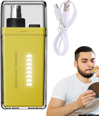 Infinity Choices Nose Hair Trimmer for Men Women - Electric Nose Hair Clipper with Replaceable Stainless Steel Blade, Powerful Motor