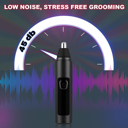Infinity Choices Nose Hair Trimmer for Men Women - Electric Nose Hair Clipper with Replaceable Stainless Steel Blade, Powerful Motor