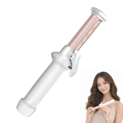 Cordless Curling Iron, Mini Curling Iron, Travel USB Rechargeable Ceramic Curling Wand,Hair Straightener and Curler 2 in 1, Mini Flat Iron with Auto Temp Setting, Curlers for Short Hair