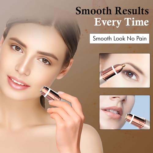 Infinity Choices Eyebrow & Facial Trimmer: 2 in1 Rechargeable Facial Hair Removal & Eyebrow Shaver