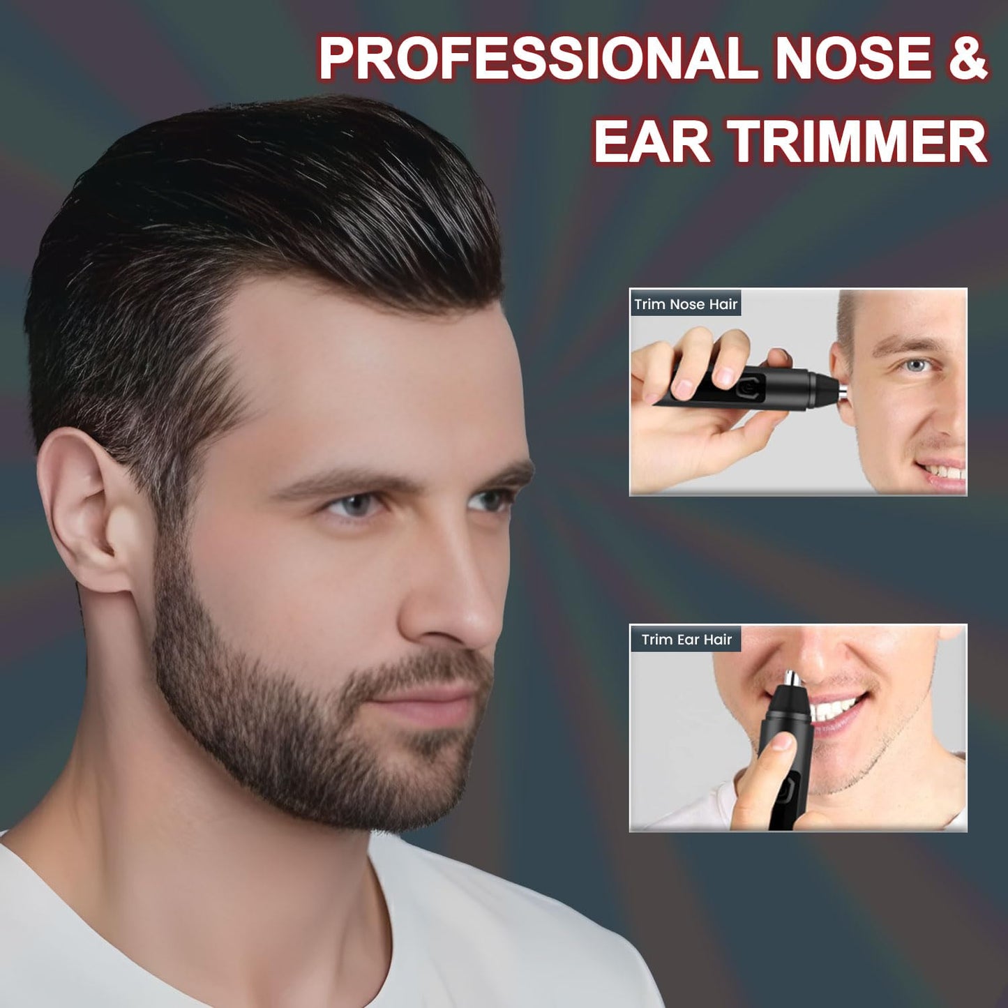 Infinity Choices Nose Hair Trimmer for Men Women - Electric Nose Hair Clipper with Replaceable Stainless Steel Blade, Powerful Motor