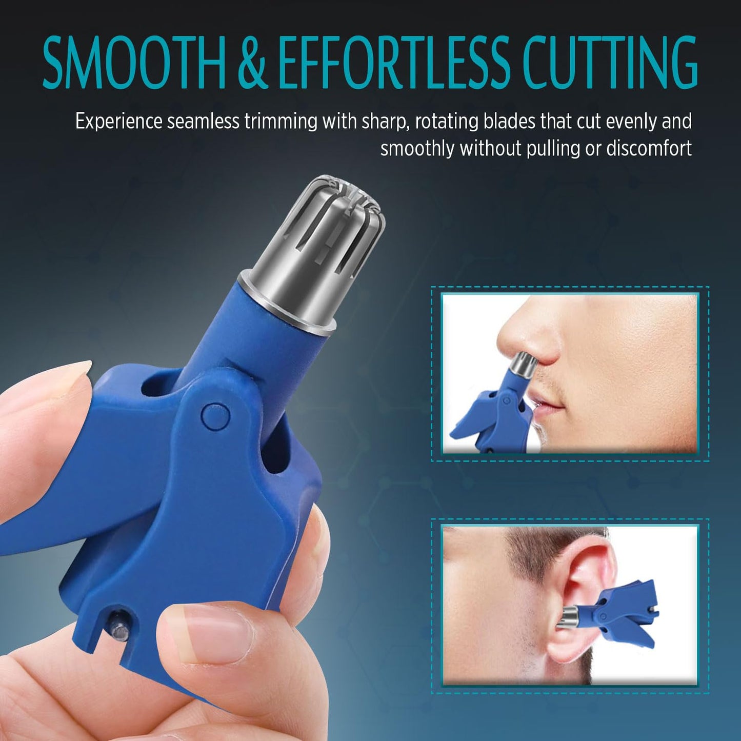 Infinity Choices Stainless Steel Hair Trimmer for Men and Women | Manual Nose and Ear Hair Trimmer