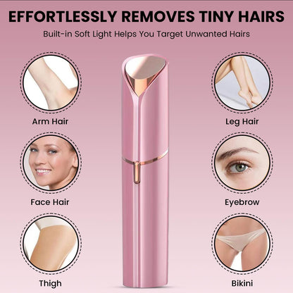 Infinity Choices Facial Hair Remover for Women – Electric Face Razor with Light, Hair Removal for Upper Lip, Chin & Cheeks