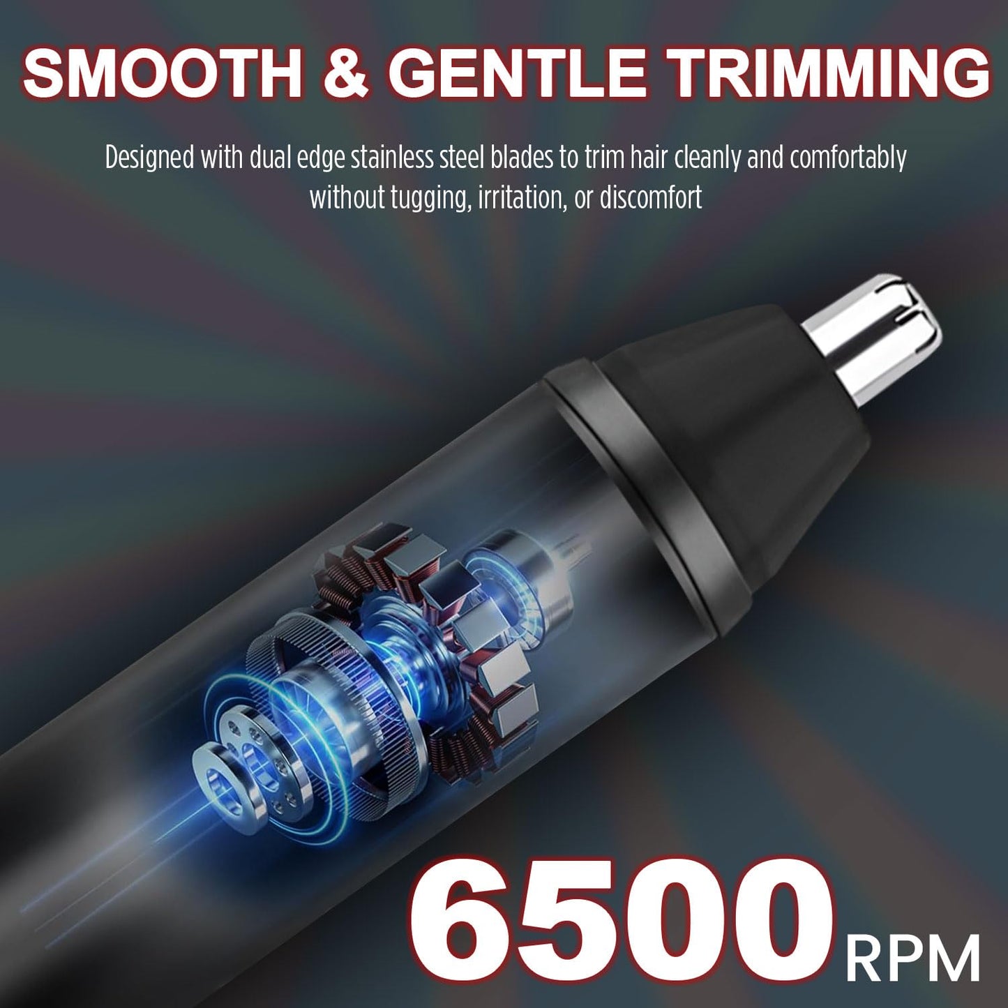 Infinity Choices Nose Hair Trimmer for Men Women - Electric Nose Hair Clipper with Replaceable Stainless Steel Blade, Powerful Motor