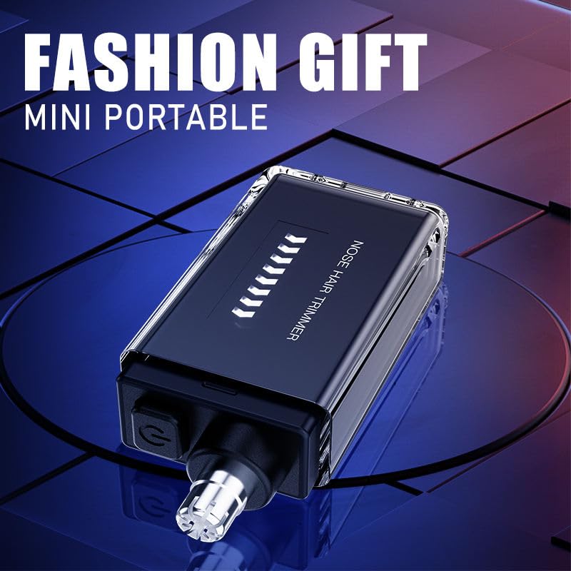 Infinity Choices Nose Hair Trimmer for Men Women - Electric Nose Hair Clipper with Replaceable Stainless Steel Blade, Powerful Motor