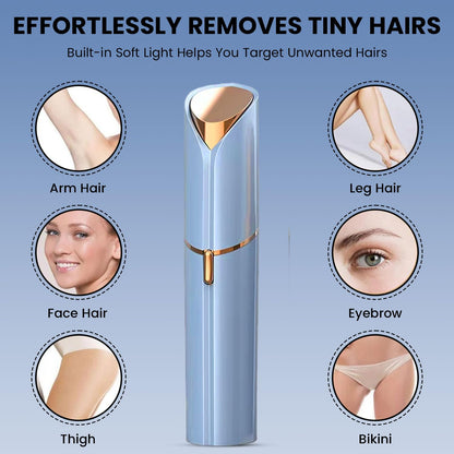 Infinity Choices Facial Hair Remover for Women – Electric Face Razor with Light, Hair Removal for Upper Lip, Chin & Cheeks