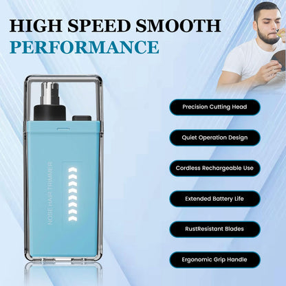 Infinity Choices Nose Hair Trimmer for Men Women - Electric Nose Hair Clipper with Replaceable Stainless Steel Blade, Powerful Motor