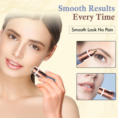 Infinity Choices Eyebrow & Facial Trimmer: 2 in1 Rechargeable Facial Hair Removal & Eyebrow Shaver
