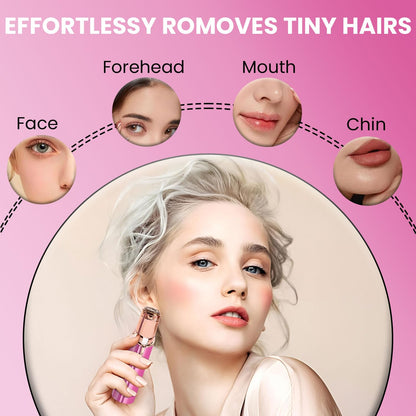 Infinity Choices Facial Hair Remover for Women – Electric Face Razor with Light, Hair Removal for Upper Lip, Chin & Cheeks