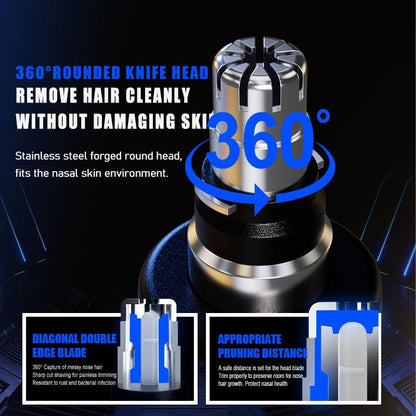 Infinity Choices Nose Hair Trimmer for Men Women - Electric Nose Hair Clipper with Replaceable Stainless Steel Blade, Powerful Motor