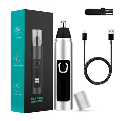 Infinity Choices Nose Hair Trimmer for Men Women - Electric Nose Hair Clipper with Replaceable Stainless Steel Blade, Powerful Motor