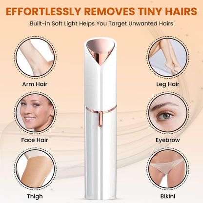 Infinity Choices Facial Hair Remover for Women – Electric Face Razor with Light, Hair Removal for Upper Lip, Chin & Cheeks