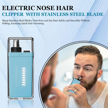 Infinity Choices Nose Hair Trimmer for Men Women - Electric Nose Hair Clipper with Replaceable Stainless Steel Blade, Powerful Motor