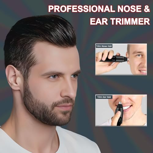 Infinity Choices Nose Hair Trimmer for Men Women - Electric Nose Hair Clipper with Replaceable Stainless Steel Blade, Powerful Motor