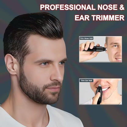 Infinity Choices Nose Hair Trimmer for Men Women - Electric Nose Hair Clipper with Replaceable Stainless Steel Blade, Powerful Motor