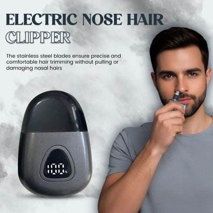 Infinity Choices Nose Hair Trimmer for Men Women - Electric Nose Hair Clipper with Replaceable Stainless Steel Blade, Powerful Motor, Wet/Dry Use, Portable USB Rechargeable Design | Gray