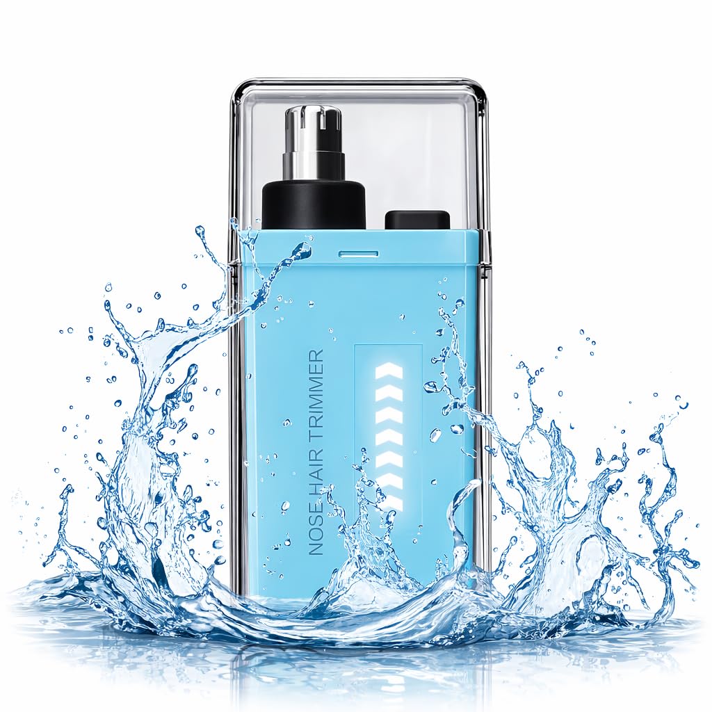 Infinity Choices Nose Hair Trimmer for Men Women - Electric Nose Hair Clipper with Replaceable Stainless Steel Blade, Powerful Motor