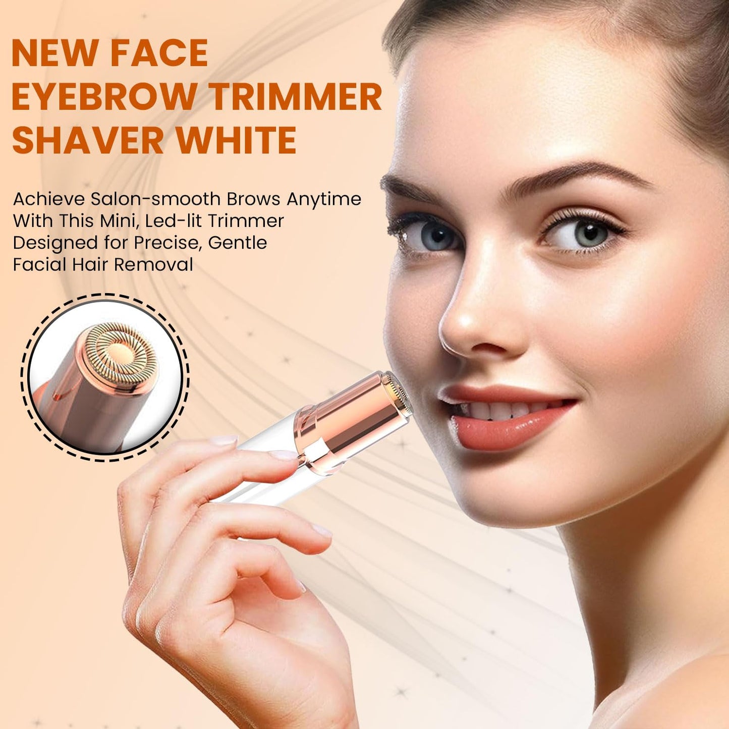 Infinity Choices Facial Hair Remover for Women – Electric Face Razor with Light, Hair Removal for Upper Lip, Chin & Cheeks